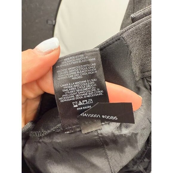 Express Columnist Barely Boot Dark Grey Dress Pants - Picture 5 of 6